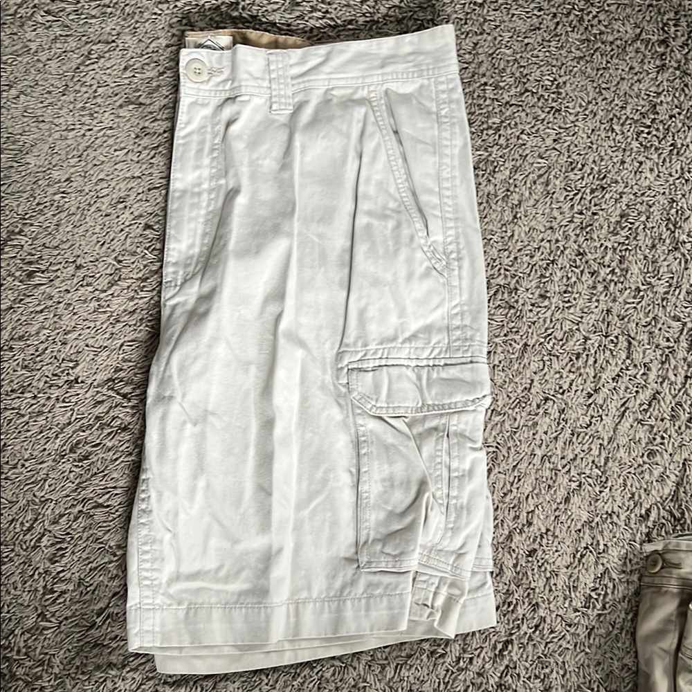 St. Johns Bay 3 pair Men's Shorts - beige, off-white, and, Khaki. Size 40. - Picture 2 of 9